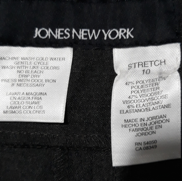 Jones New York Stretch gray pants size 10 - Picture 5 of 5